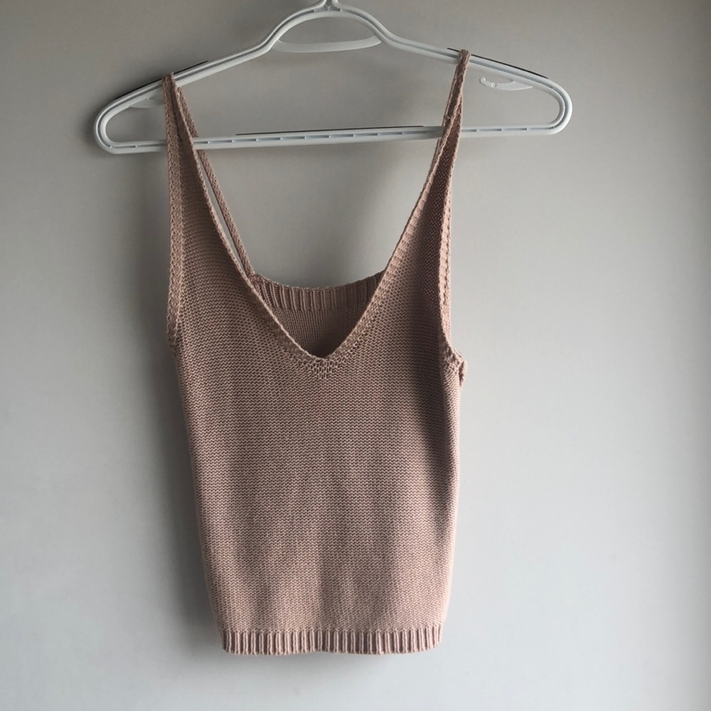Brandy Melville Pink Sweater Tank